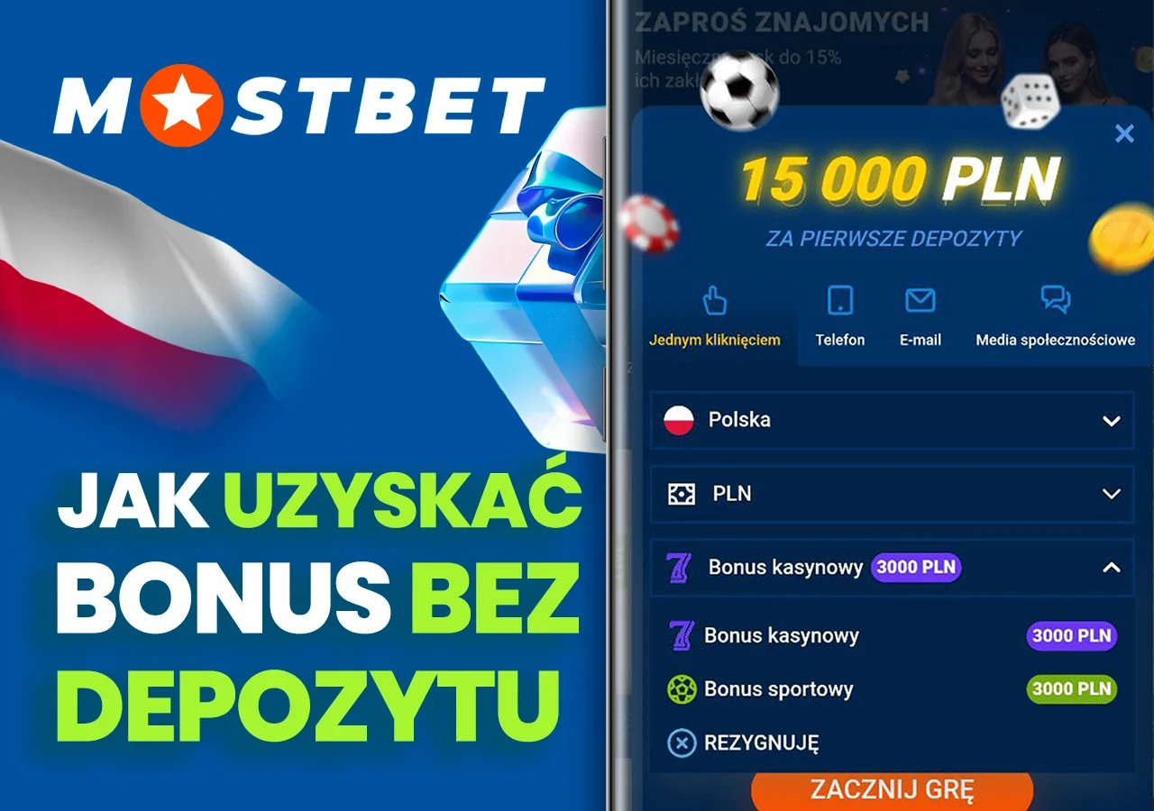 Zarejestruj się w Mostbet i odbierz bonus bez depozytu